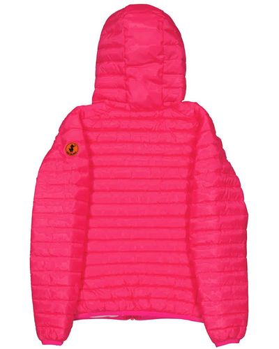 Save The Duck Girls Katie Hooded Puffer Jacket - Pink
