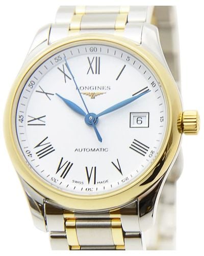 Longines Master Collection Automatic White Dial Watch - Metallic
