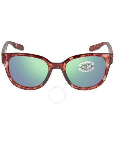 Costa Del Mar Cta Del Mar Salina Green Mirror Polarized Glass Sunglasses  905104 53 - Blue
