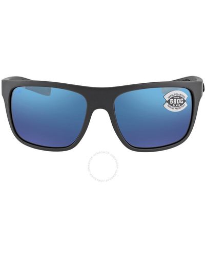 Costa Del Mar Broadbill Blue Mirror Polarized Glass Sunglasses Brb 98 Obmglp 60