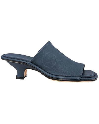 BY FAR Frankie Cobalto Leather Heeled S - Blue