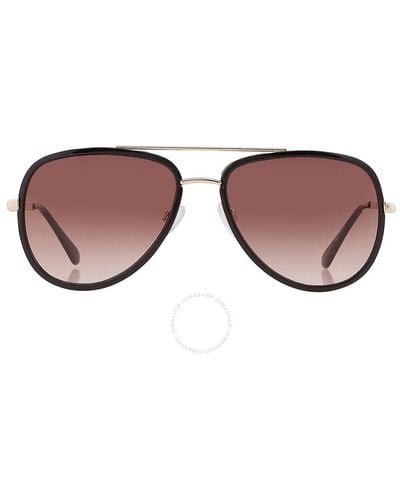 Guess Factory Smoke Gradient Pilot Sunglasses Gf0417 01b 59 - Brown