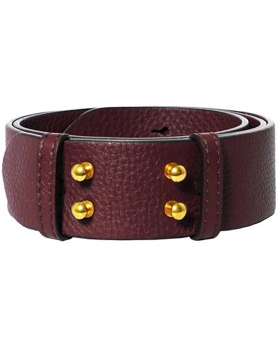 Burberry Belt Bag Grainy Leather Belt - Purple