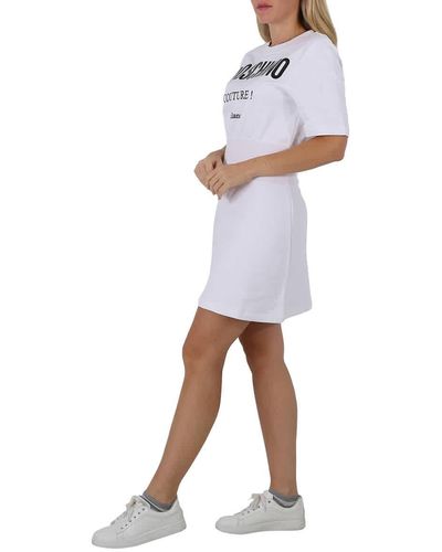 Moschino Couture Logo T-shirt Dress - White