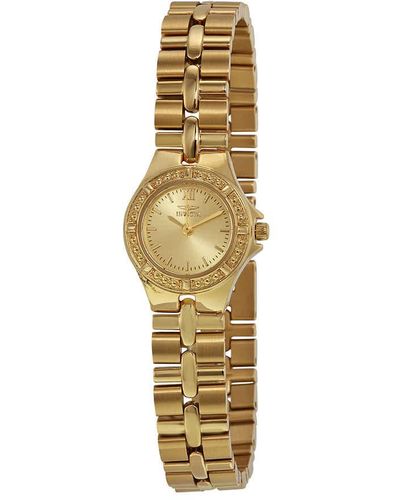 INVICTA WATCH Wildflower Gold Dial Gold-plated Watch - Metallic