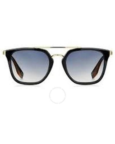 Marc Jacobs Blue Shaded Gold Navigator Sunglasses Marc 270/s 0807/1v 51 - Black