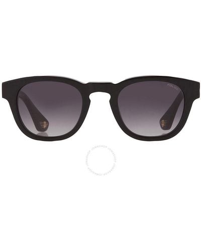 Police Grey Gradient Oval Sunglasses Splf70m 0700 50 - Brown
