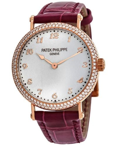 Patek Philippe Calatrava Automatic Diamond Watch -001 - Multicolour