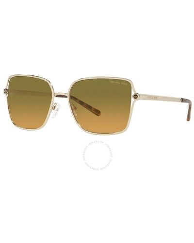 Michael Kors Cancun Sunset Gradient Square Sunglasses Mk1087 101418 56 - Brown