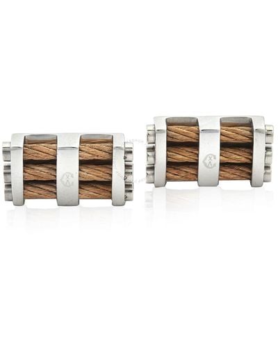 Charriol Cable Bar Stainless Steel Cufflinks - Multicolour