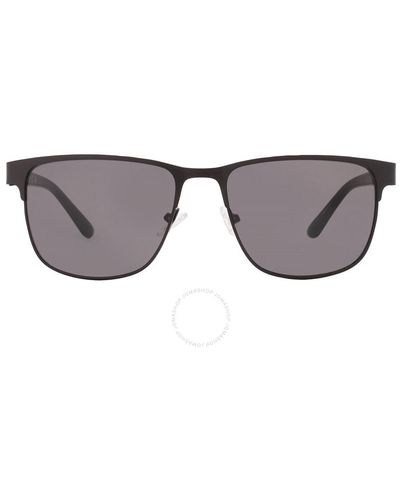 Kenneth Cole Smoke Rectangular Sunglasses Kc1413 02a 56 - Grey