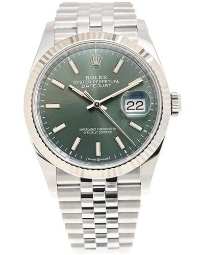 Rolex Datejust 36 Mint Green Dial Automatic Jubilee Watch