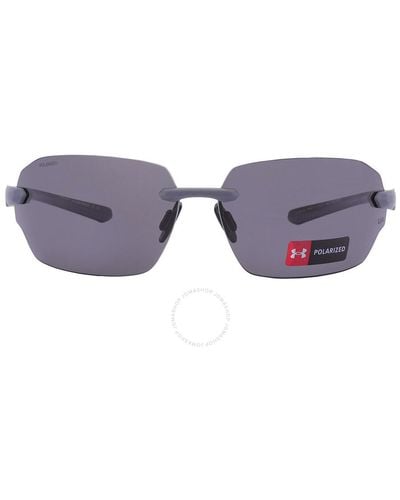 Under Armour Polarized Gray Sport Sunglasses Ua Fire 2/g 0riw/6c 71 - Purple