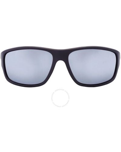 Polaroid Polarized Grey Wrap Sunglasses Pld 7010/s 0oit/ex 64 - Blue