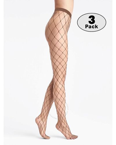 Wolford Sixties Fishnet Tights Set Of 3 - White