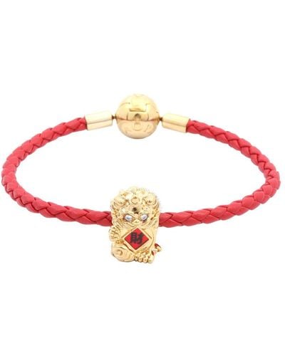 PANDORA Chinese Fortune Charm And Bracelet Set, Size - Red