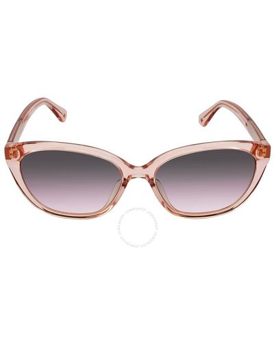Kate Spade Grey Pink Gradient Cat Eye Sunglasses Philippa/g/s 035j/ff 54 - Brown