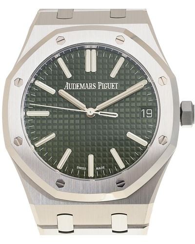 Audemars Piguet Royal Oak ''50th Anniversary'' Automatic Green Dial Watch - Metallic