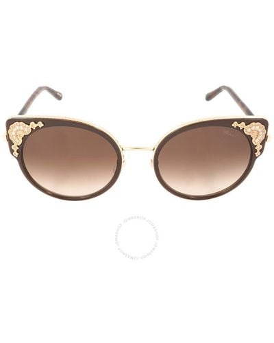Chopard Cat Eye Sunglasses Schc82s 0300 54 - Brown