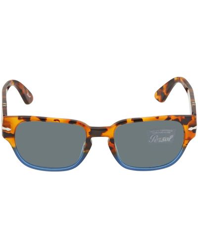 Persol Polarized Rectangular Sunglasses Po3245s 95/58 in Brown for Men |  Lyst UK