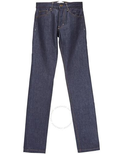 Ami Paris Denim Straight Fit Jeans - Blue
