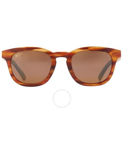 Maui Jim Koko Head Hcl Bronze Oval Sunglasses H737-10m 48 - Brown