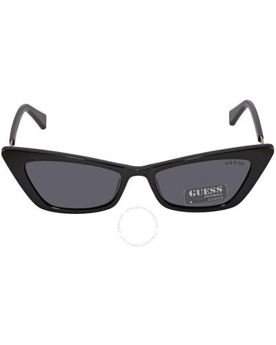 Guess Smoke Cat Eye Sunglasses Gu8229 01a 53 - Brown