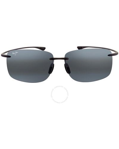 Maui Jim Hema Neutral Rectangular Sunglasses - Gray