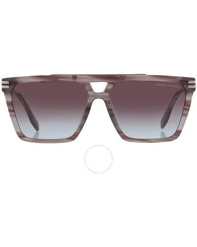 Marc Jacobs Teal Gradient Browline Sunglasses Marc 717/s 02w8/98 58 - Purple