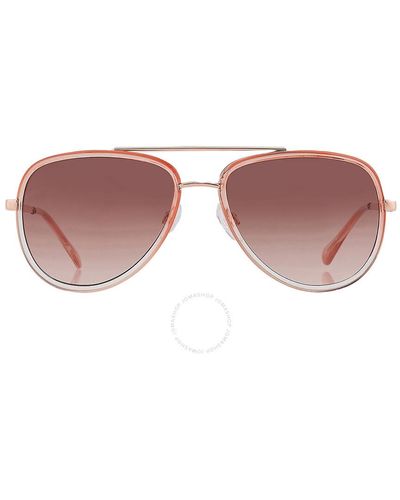 Guess Factory Smoke Gradient Pilot Sunglasses Gf0417 72b 59 - Pink