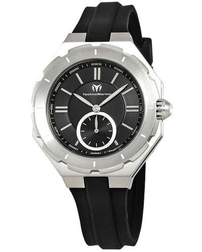 TechnoMarine Cruise Sea Black Dial Watch - Metallic
