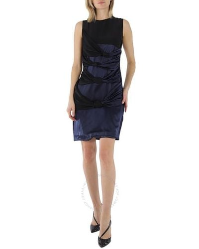 Victoria Beckham Silk Knee-length Dress - Blue
