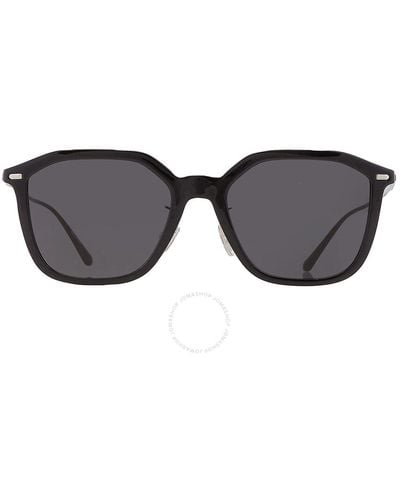 COACH Grey Geometric Sunglasses Hc8355 500287 55 - Black