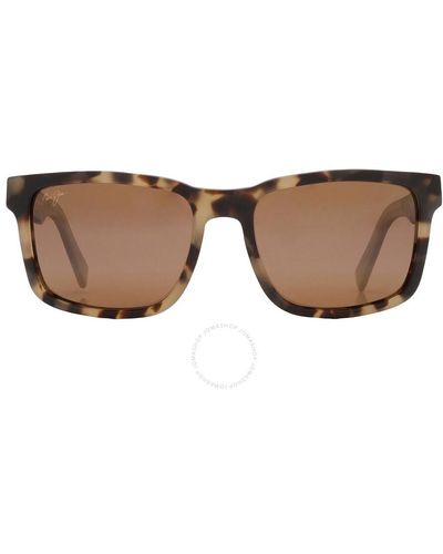 Maui Jim Stone Shack Hcl Bronze Square Sunglasses H862-10 55 - Brown