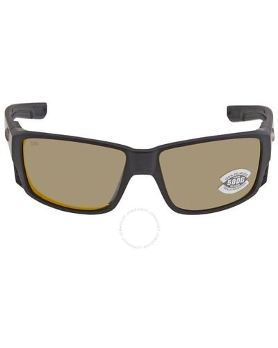 Costa Del Mar Cta Del Mar Tuna Alley Pro Sunrise Silver Mirror Polarized Glass Sunglasses  910506 60 - Multicolour