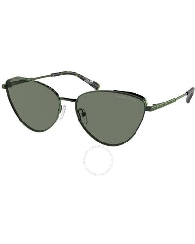 Michael Kors Cortez Green Cat Eye Sunglasses Mk1140 18943h 59 - Grey