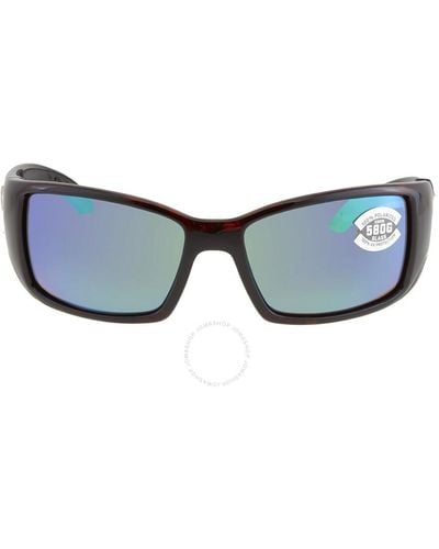 Costa Del Mar Blackfin Green Mirror Polarized Glass Sunglasses Bl 10 Ogmglp 62 - Blue