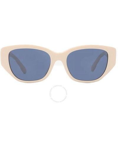 Tory Burch 53mm Rectangular Sunglasses - Blue