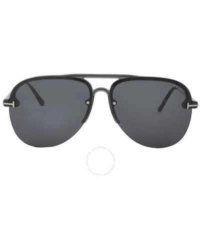 Tom Ford Terry Smoke Pilot Sunglasses Ft1004 20a 62 - Grey