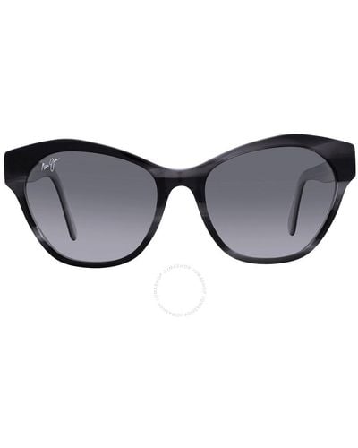 Maui Jim Kila Neutral Grey Browline Sunglasses