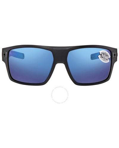 Costa Del Mar Diego Mirror Polarized Glass Sunglasses Dgo 11 Obmglp - Blue