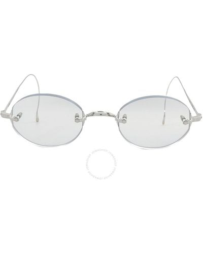 Mr. Leight Makena S Greenwash Oval Sunglasses Ml4013 Plt/grnwsh 46 - Metallic