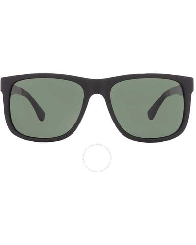 Guess Factory Green Rectangular Sunglasses Gf0234 02n 54 - Gray