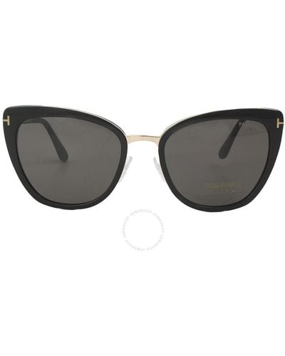 Tom Ford Simona Smoke Cat Eye Sunglasses - Gray