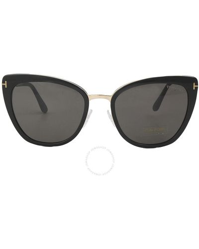 Tom Ford Simona Smoke Cat Eye Sunglasses - Grey