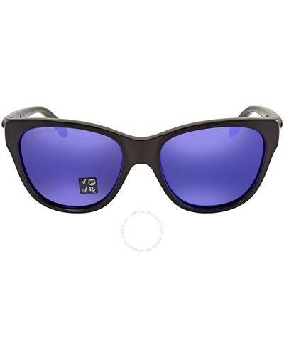 Oakley Iridium Round Sunglasses Oo9357 935702 55 - Blue