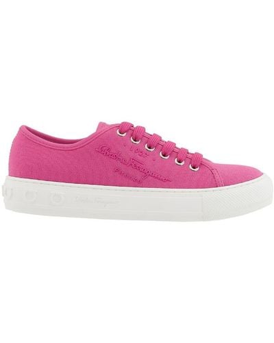 Ferragamo Hot Mediterr Low Cut Sneakers - Pink
