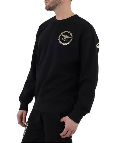 BOY London Eagle Backprint Regular Fit Sweatshirt - Black