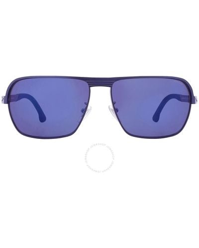 Police Blue Navigator Sunglasses Splc36m 502b 62