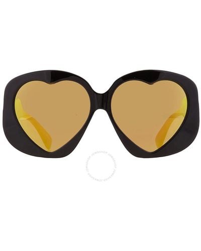 Moschino Multilayer Yellow Irregular Sunglasses Mos152/s 0807/cu 61 - Brown